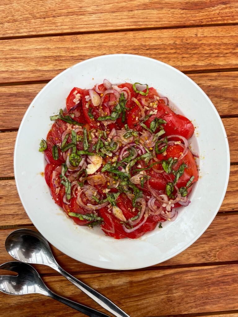 ALT="Italian Marinated Tomato Salad"